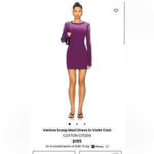 NEVER BEEN WORN Cotton Citizen Midnight Black/Blue ombré dress